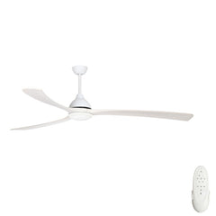 Sanctuary 86" DC Ceiling Fan with LED Light White