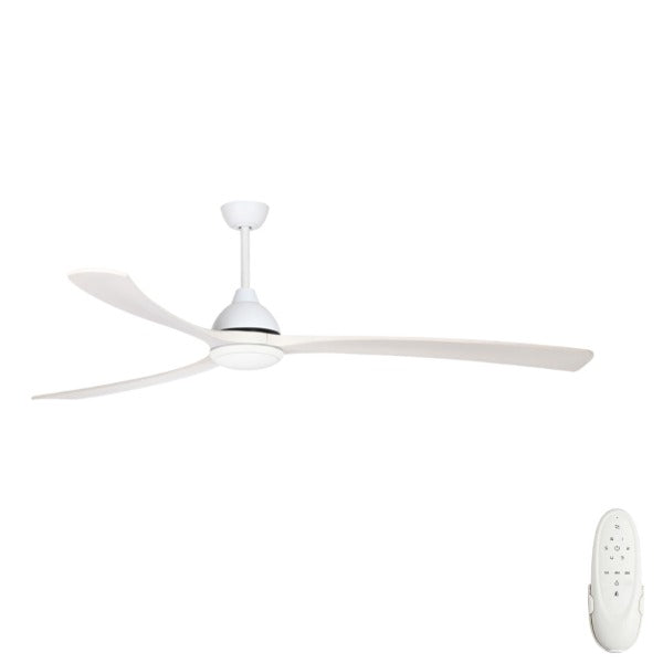 Sanctuary 86" DC Ceiling Fan with LED Light White