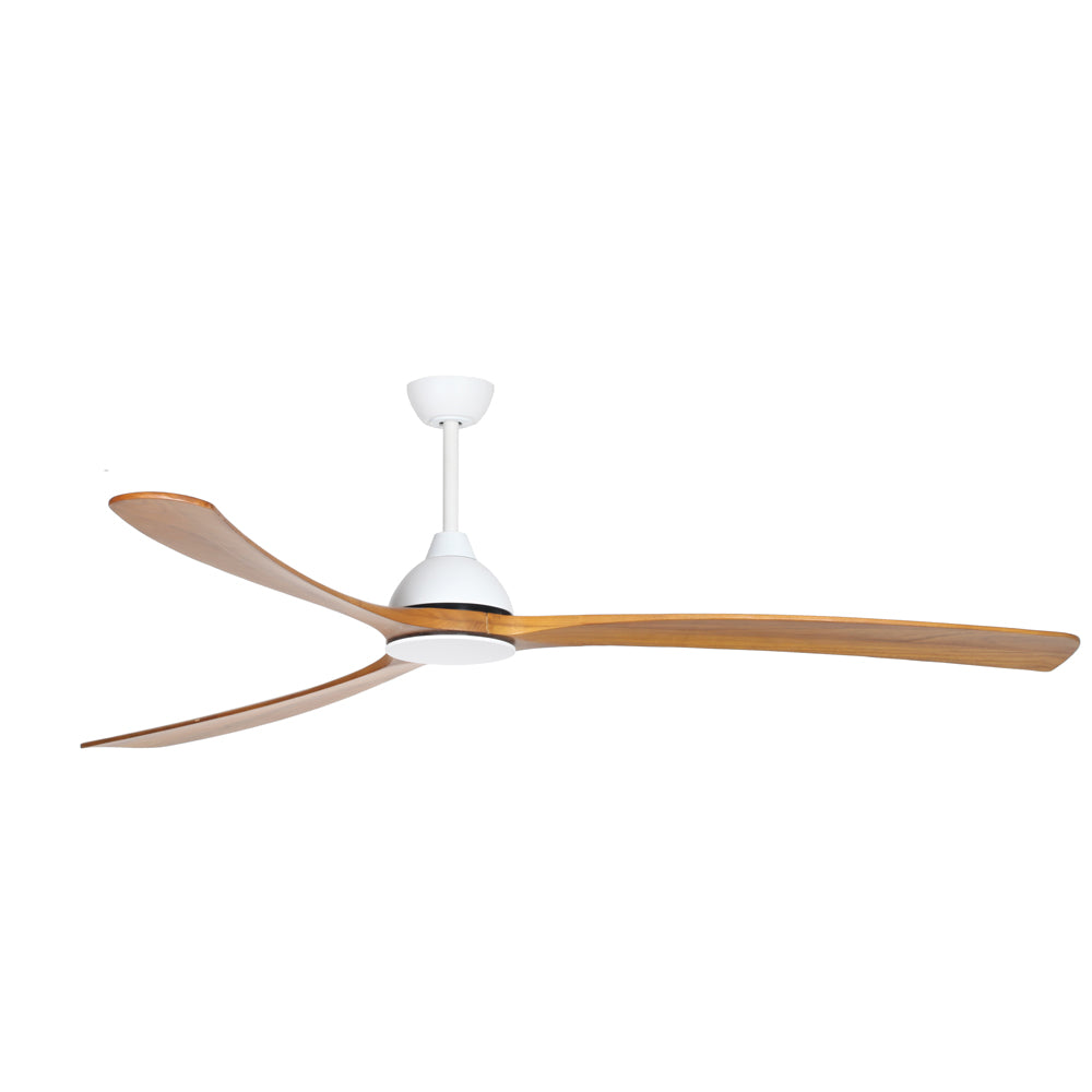 Sanctuary 86" DC Ceiling Fan White & Teak