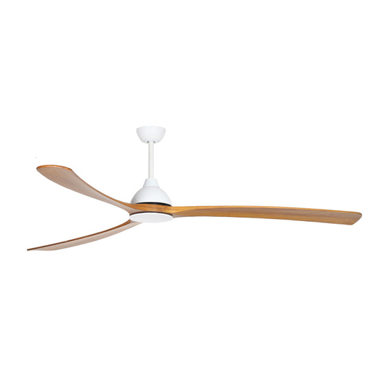 Sanctuary 86" DC Ceiling Fan White & Teak