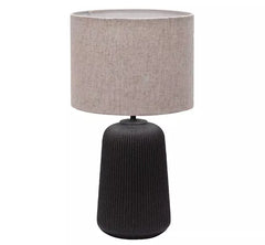Serena Ceramic Table Lamp Black