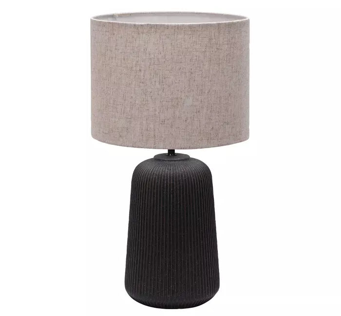 Serena Ceramic Table Lamp Black