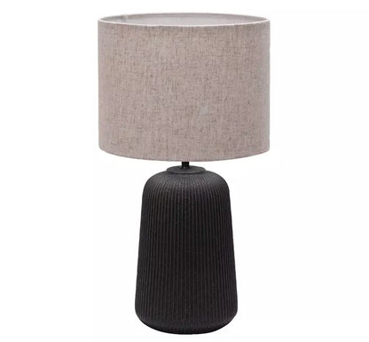 Serena Ceramic Table Lamp Black