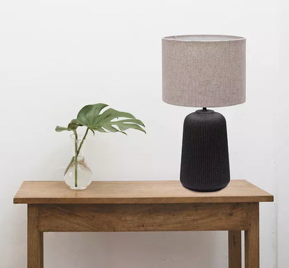 Serena Ceramic Table Lamp Black