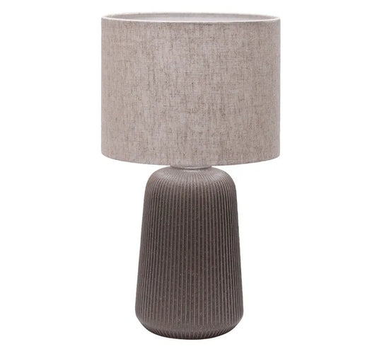 Serena Ceramic Table Lamp Grey