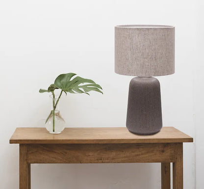 Serena Ceramic Table Lamp Grey