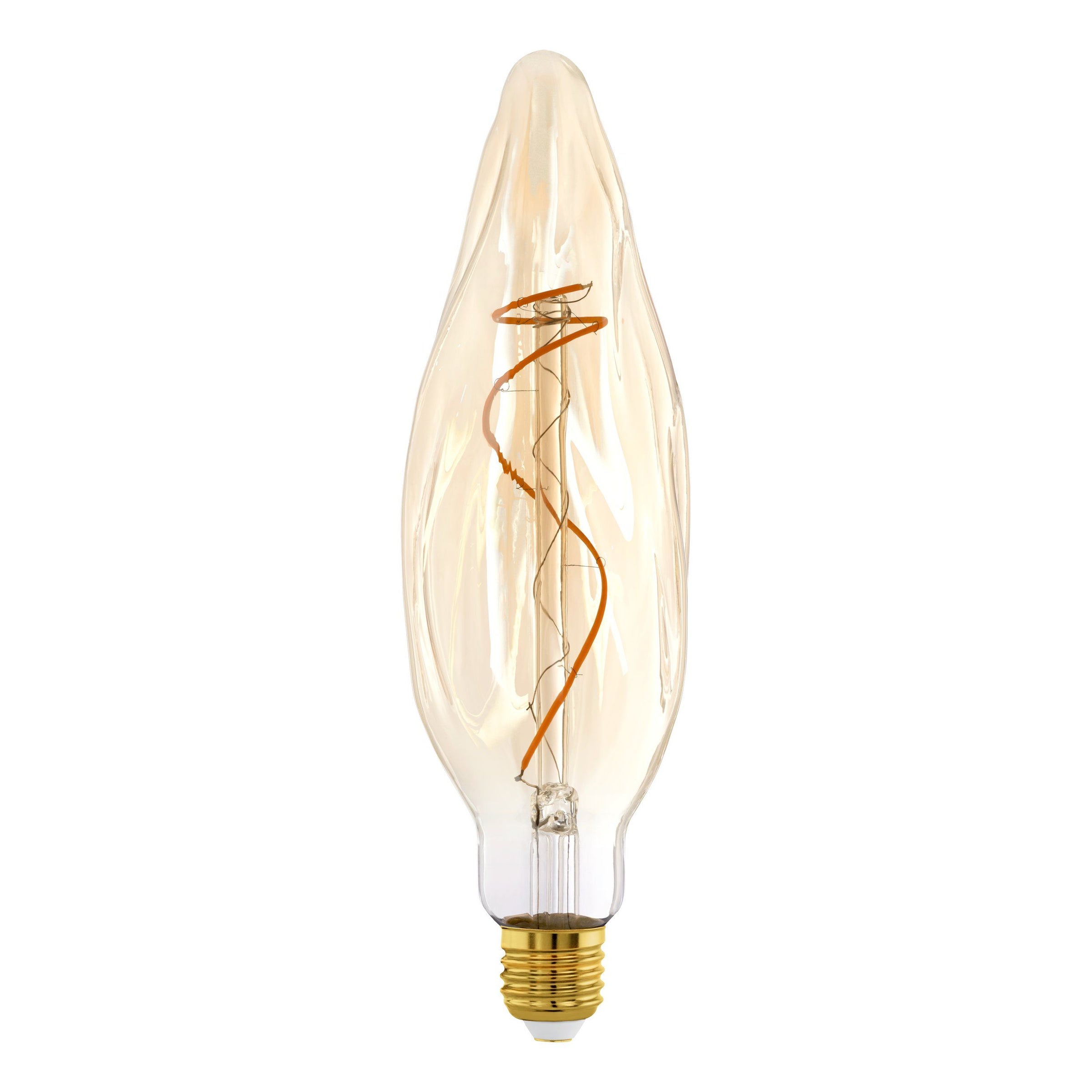 Small Amber LED Flame Globe 4w E27