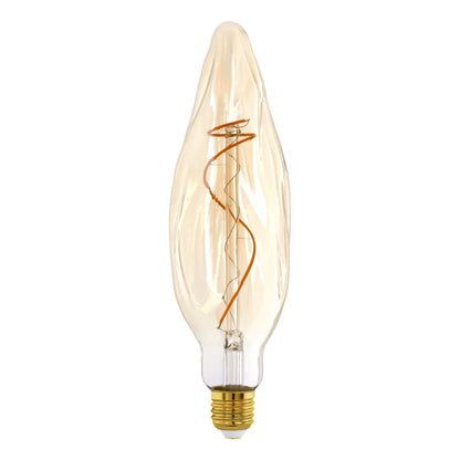 Small Amber LED Flame Globe 4w E27