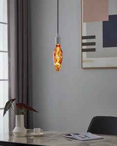 Small Copper LED Flame Globe 4w E27