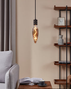 Small Smoke LED Flame Globe 4w E27