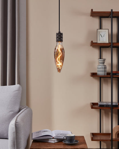 Small Smoke LED Flame Globe 4w E27