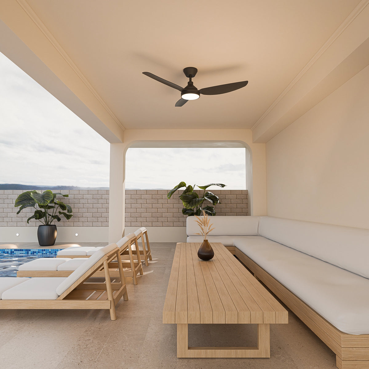 Clayfield 48" Smart DC Ceiling Fan with Remote Control