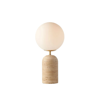 Soren Travertine Desk Lamp