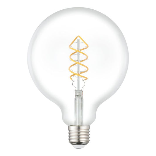 LED Spiral G125 7W E27 Warm White Globe