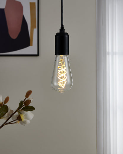 LED Spiral ST64 7W E27 Warm White Globe