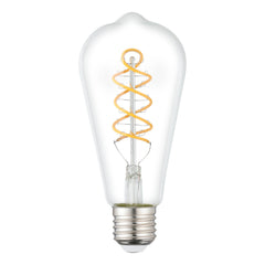 LED Spiral ST64 7W E27 Warm White Globe