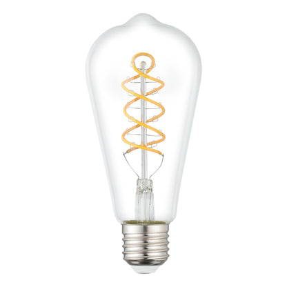 LED Spiral ST64 7W E27 Warm White Globe