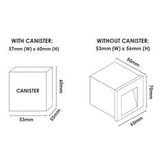 Stan 3w LED Step Light Black 3000k 240V