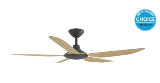Storm 42" DC Ceiling Fan Black & Bamboo