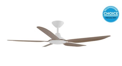 Storm 52" DC Ceiling Fan White & Koa