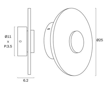 Tavia LED Wall Light