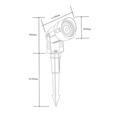 Thorn 12w LED Garden Spike Light