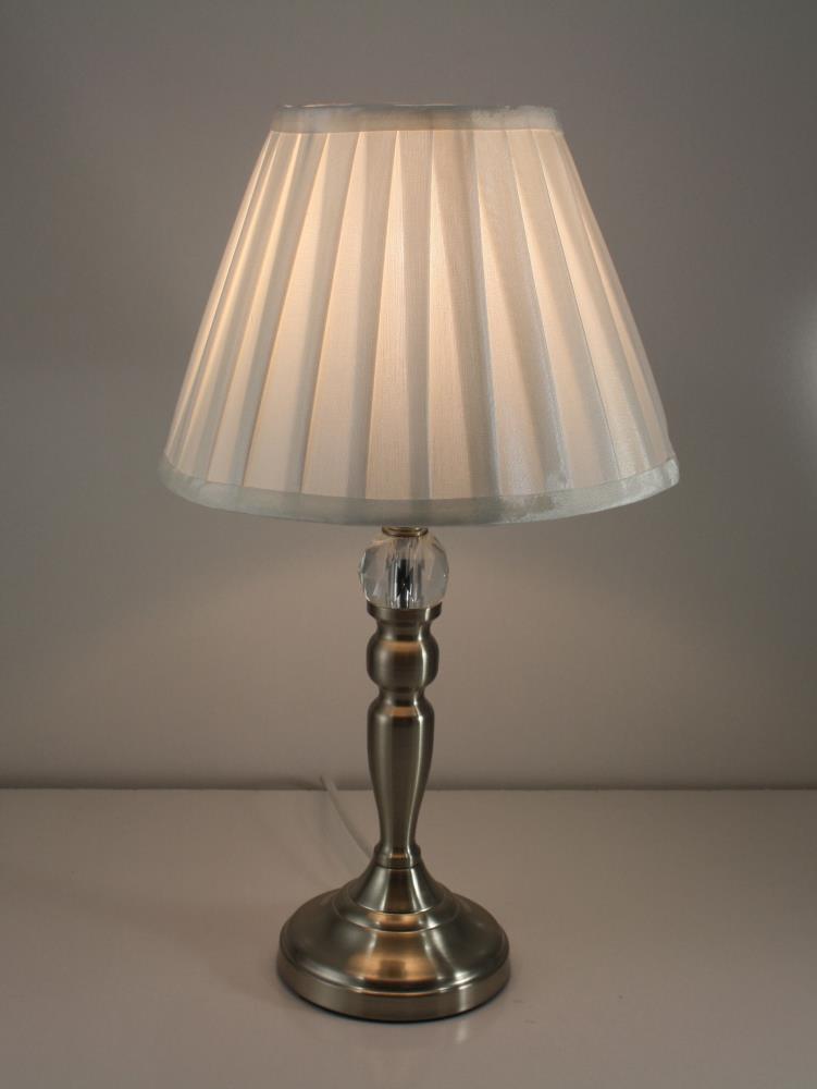 Victorian Touch Table Lamp Satin Chrome