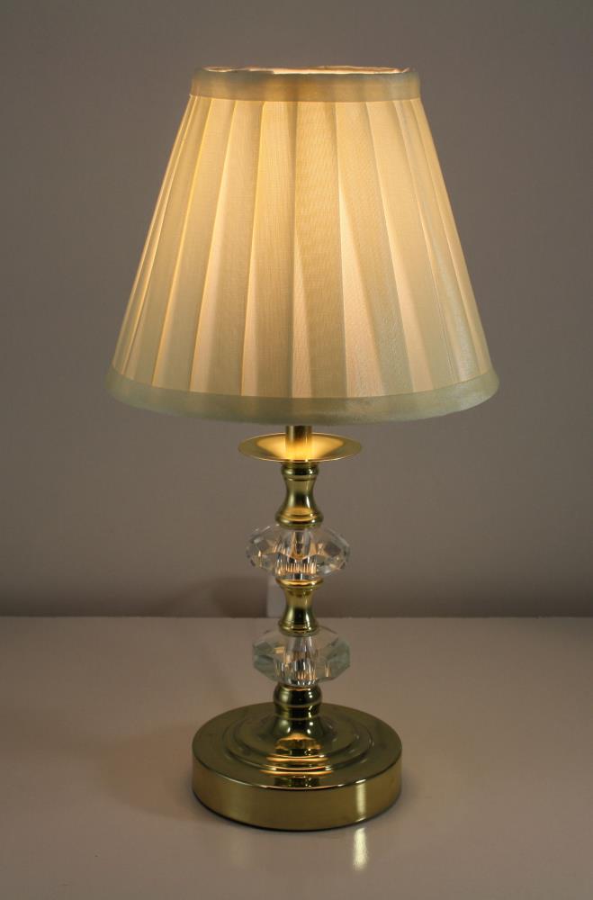 Crystal Touch Table Lamp Polished Brass