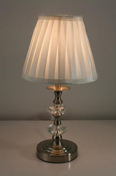Crystal Touch Table Lamp Satin Chrome