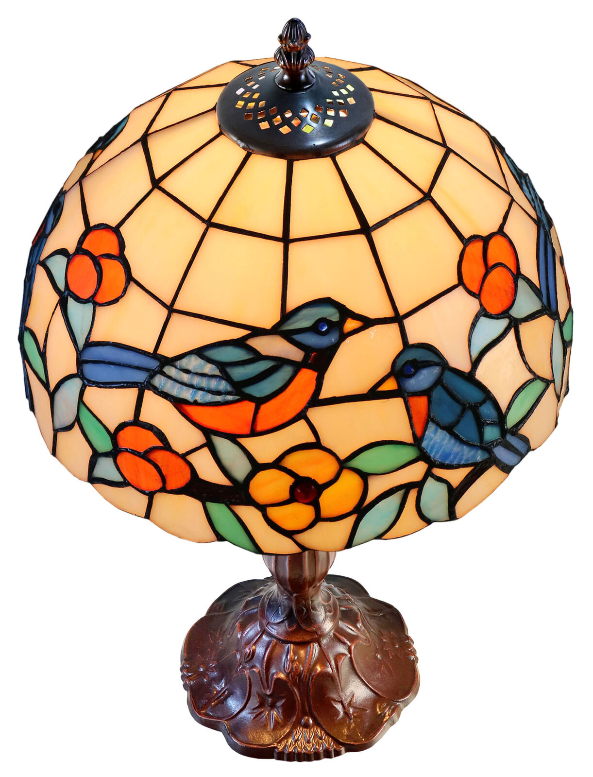 Tori Bluebird Leadlight Table Lamp
