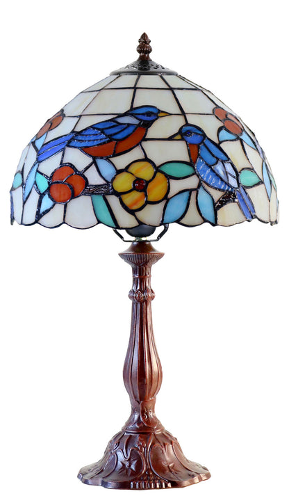 Tori Bluebird Leadlight Table Lamp