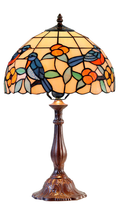 Tori Bluebird Leadlight Table Lamp