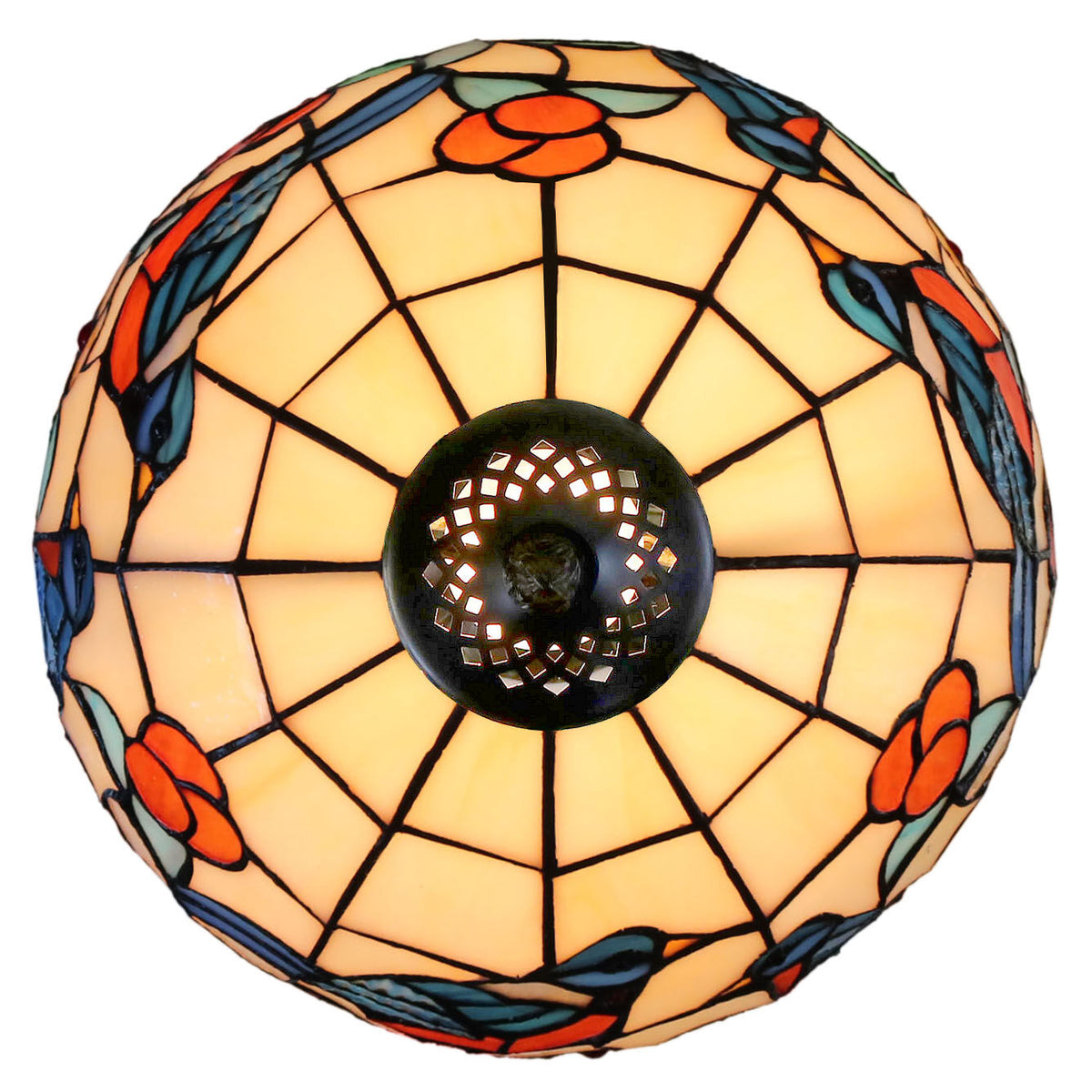 Tori Bluebird Leadlight Table Lamp