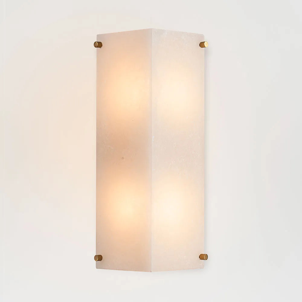 Tubular Alabaster Wall Light
