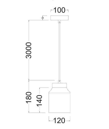 Tufo Pendant Light
