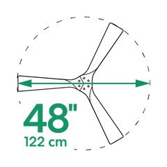 Gaia 48" DC Ceiling Fan Natural