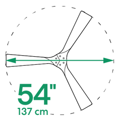 Gaia 54" DC Ceiling Fan Natural