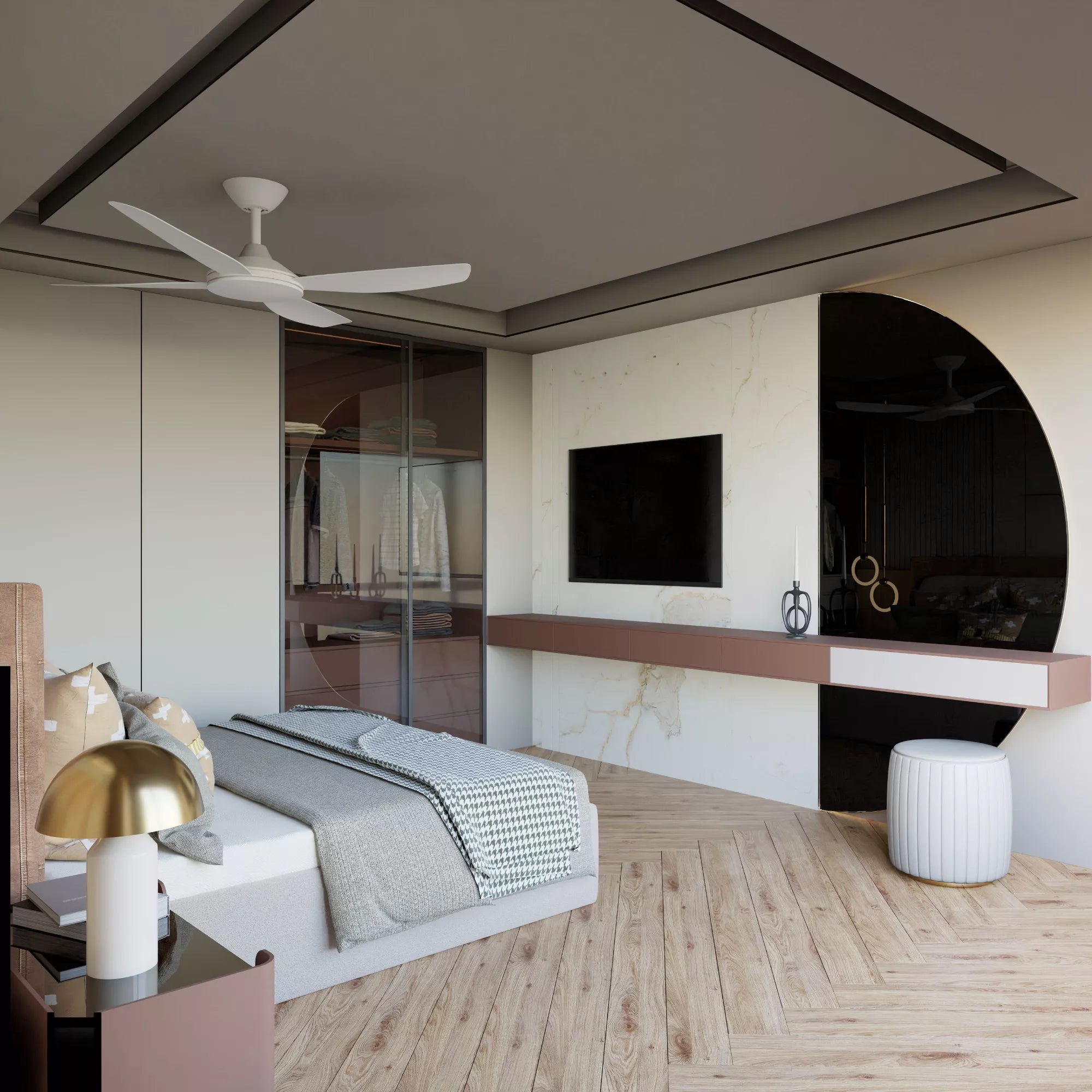 Vanga 52" Smart DC Ceiling Fan with LED Light and Remote Control