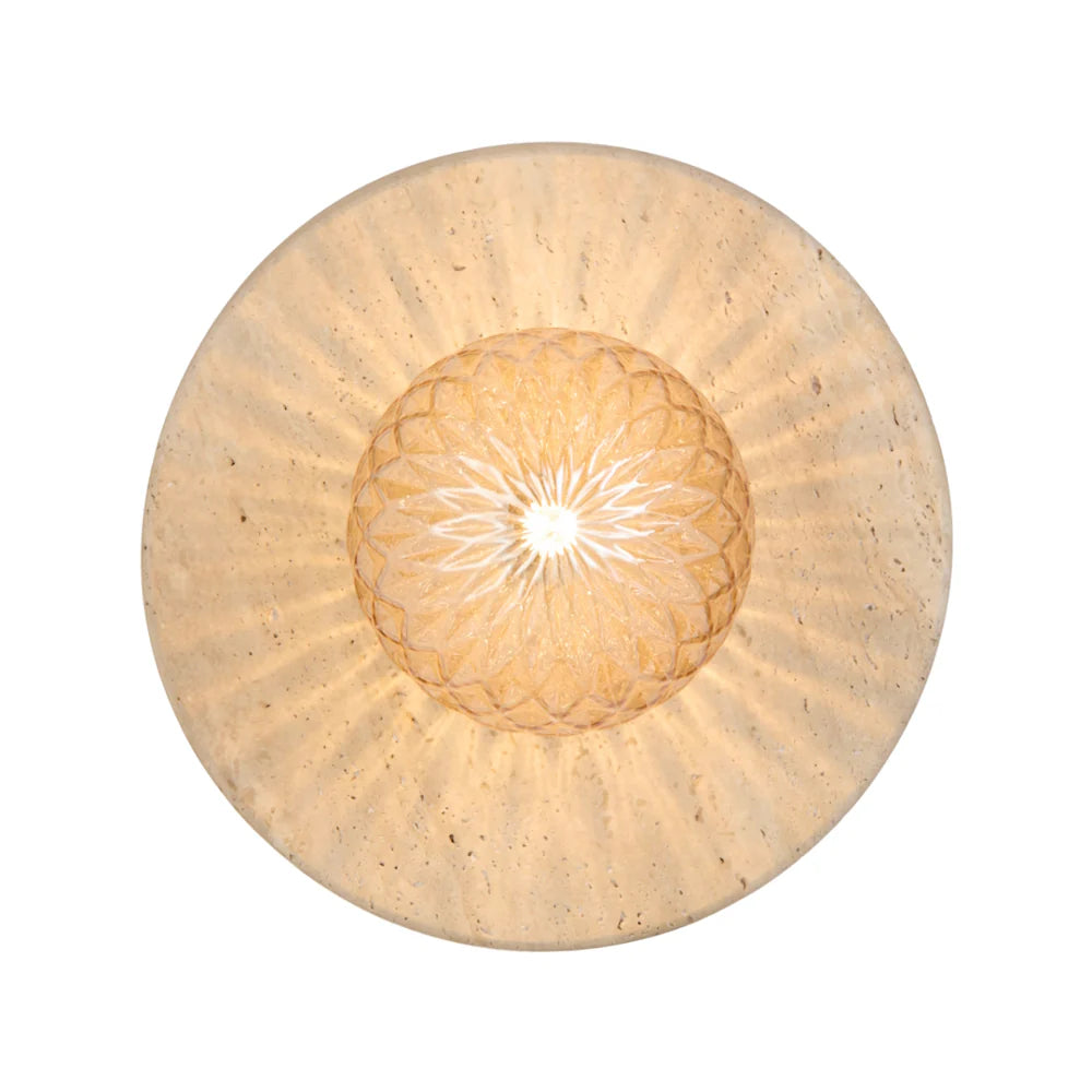 Varon Beige Travertine Wall Light