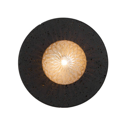 Varon Black Travertine Wall Light