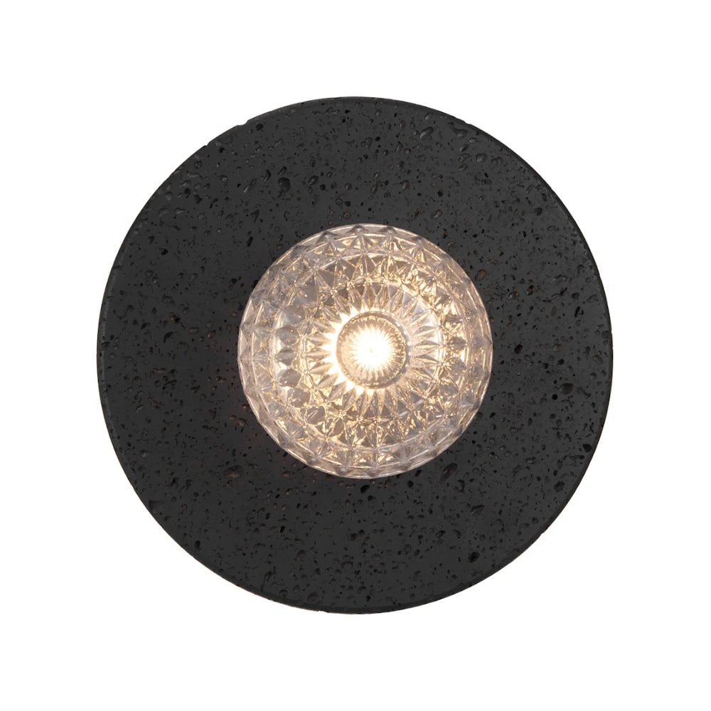 Varon Black Travertine Wall Light