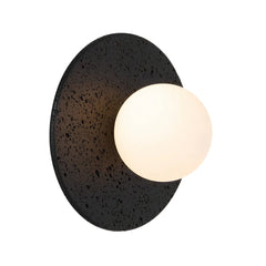 Varon Black Travertine Wall Light