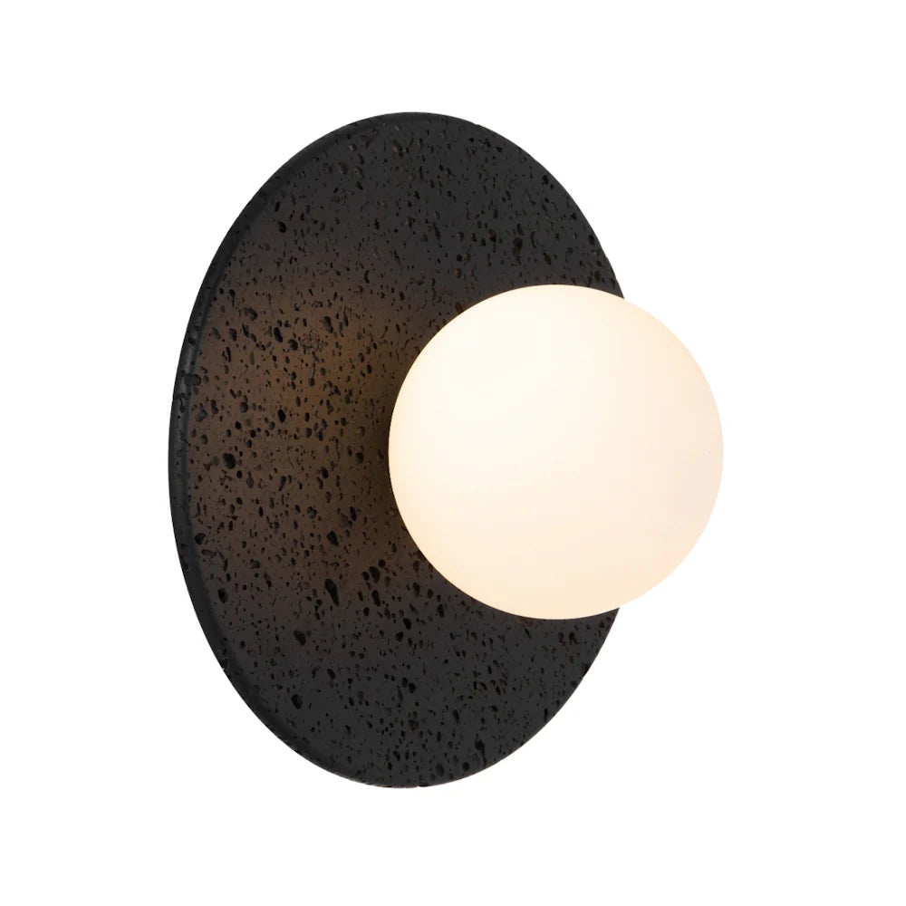Varon Black Travertine Wall Light
