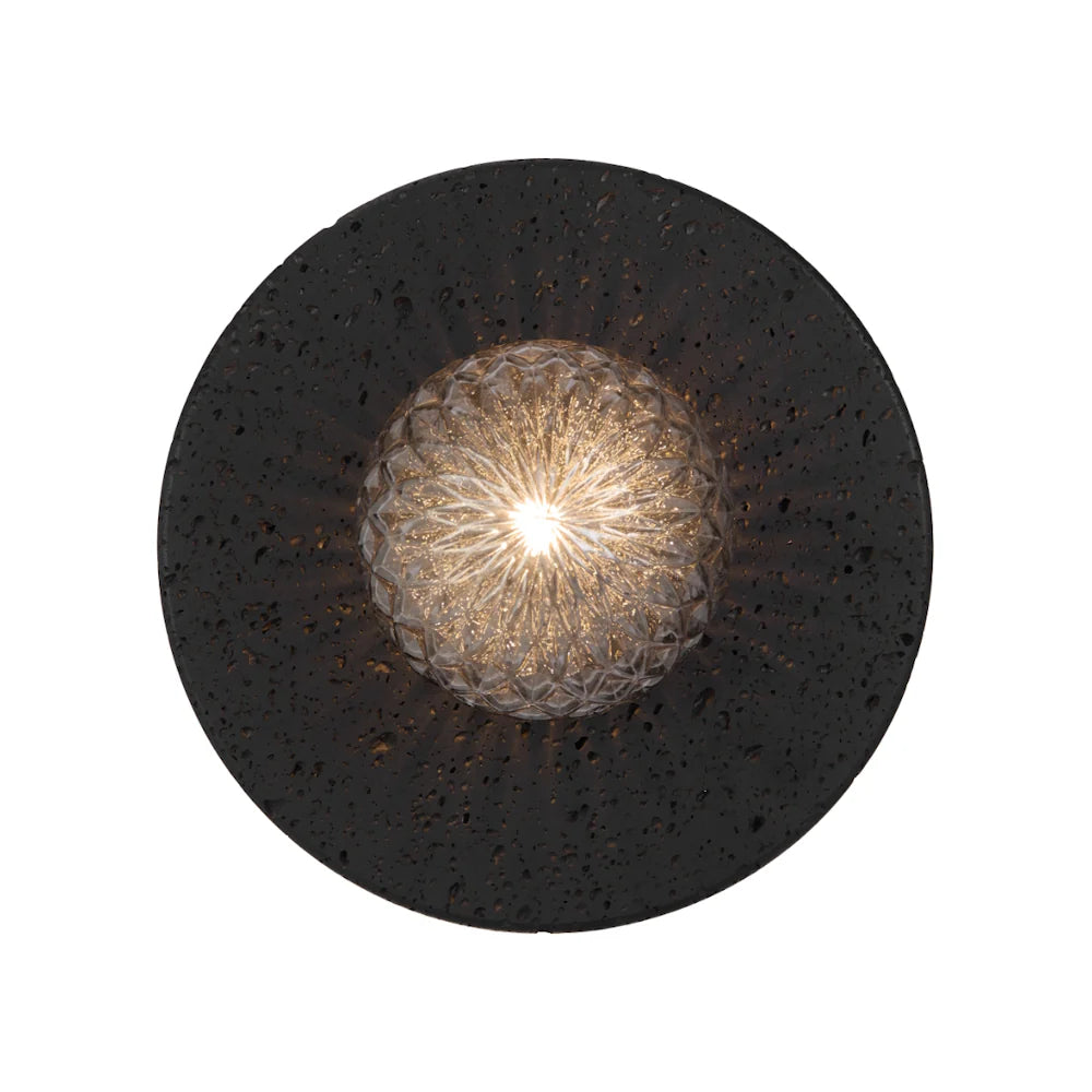 Varon Black Travertine Wall Light