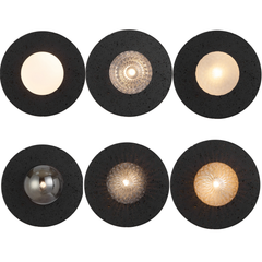 Varon Black Travertine Wall Light