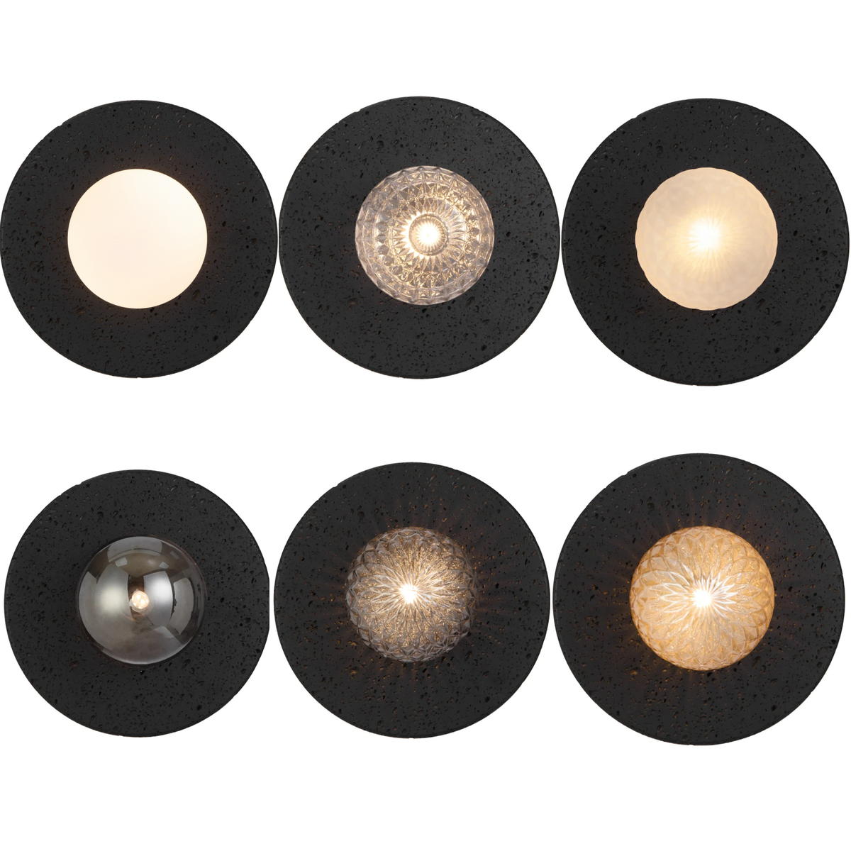 Varon Black Travertine Wall Light