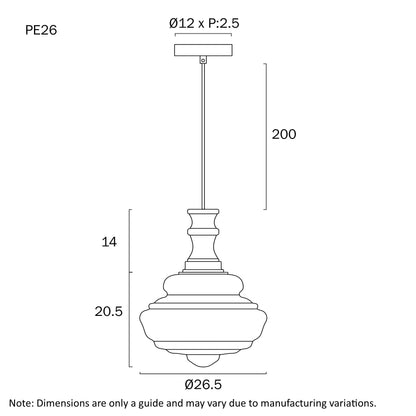 Verdun Glass Pendant