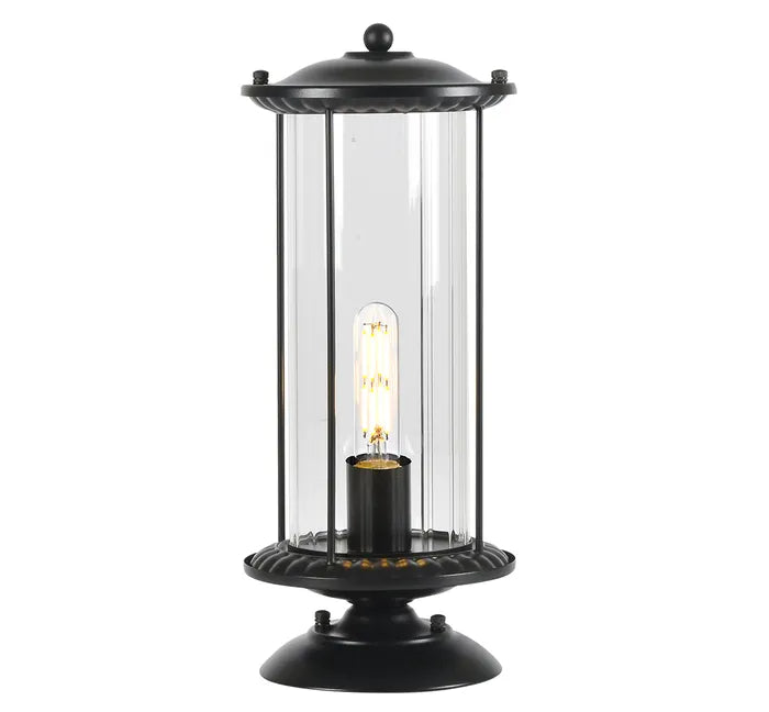 Watford Exterior Pillar Mount Black