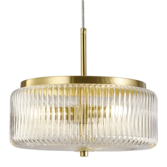 Whistler Ribbed Glass Pendant