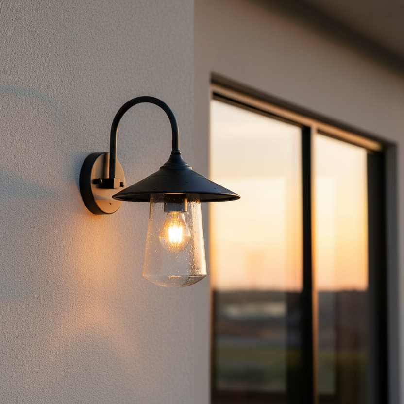 Wigan Exterior Wall Light Black